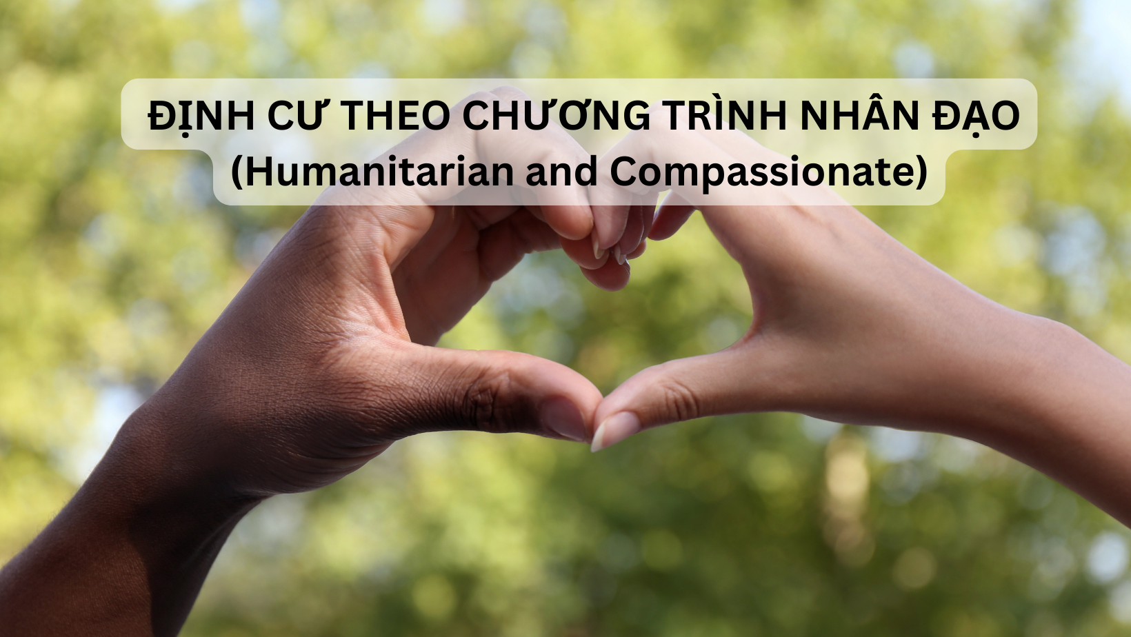 Định cư theo chương trình nhân đạo